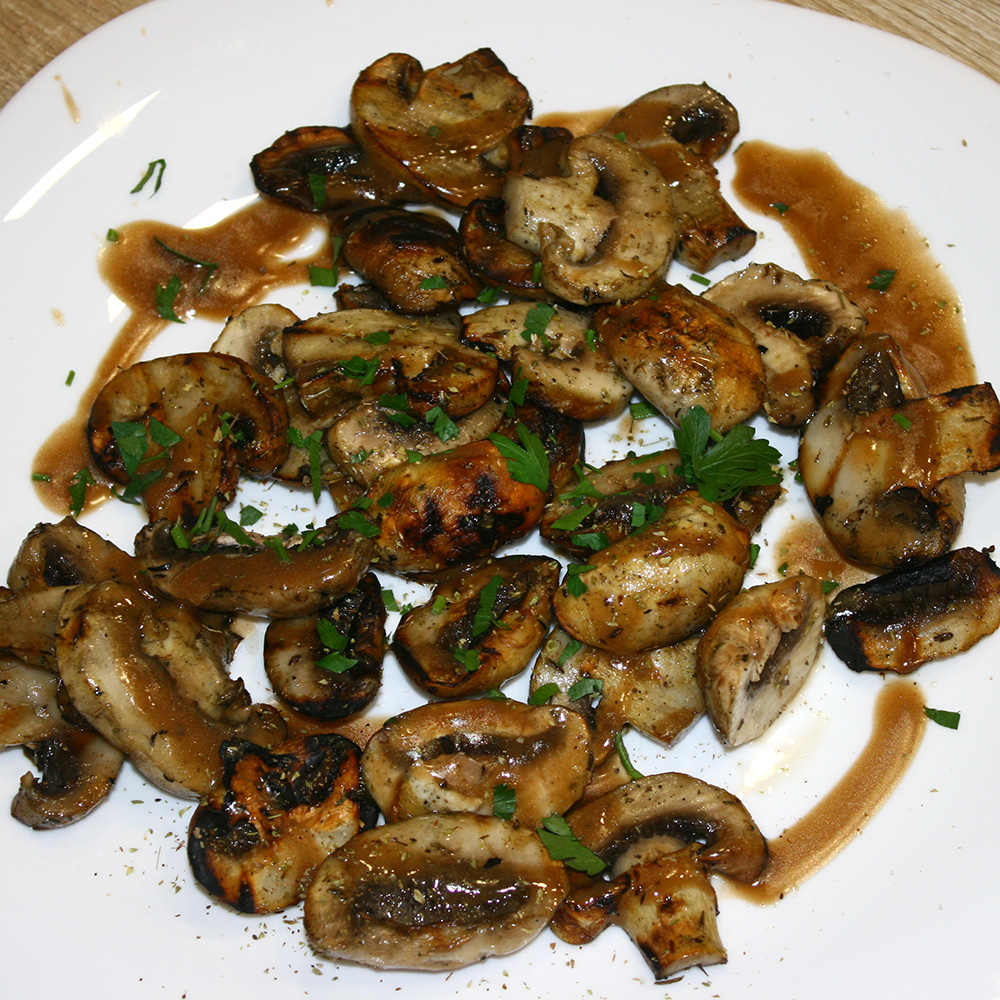 Grilled mushrooms 